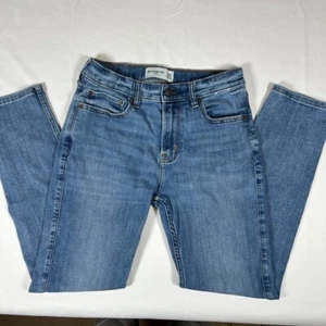 Abercrombie Kids Regular Taper Jeans Blue Size 13/14 Classic Denim - Picture 1 of 9
