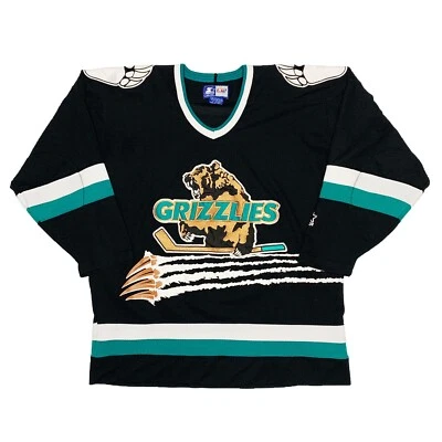 Vtg Rare IHL Utah Grizzlies Starter Hockey Jersey. Mens Medium EXCELLENT! - Image 1 of 4