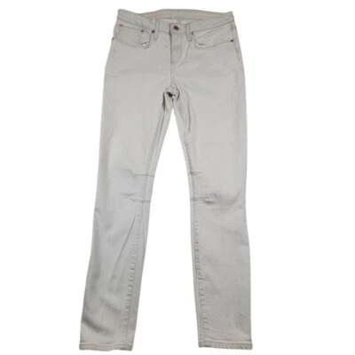 Helmut Lang Women's Jeans Sz 29 White Denim Slim Straight READ DESCRIPTION - Image 1 of 4