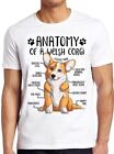 Anatomy of a Welsh Corgi Cartoon Anime Parody Meme Funny Gift Tee T Shirt M1072