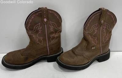 Justin Boots Gypsy Brown Western Boots Women's Size 6.5B - Image 1 of 4