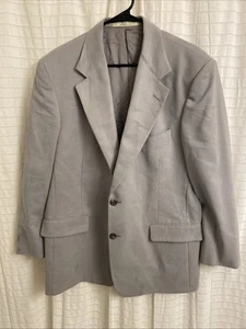 john w nordstrom blazer 42 Gray Button Up Collared Wedding Formal Prom - Picture 1 of 4