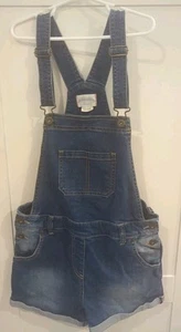 Girl's Johnnie B Mini Boden Denim Jean Classic Short Overalls 11-12 Y child - Picture 1 of 12