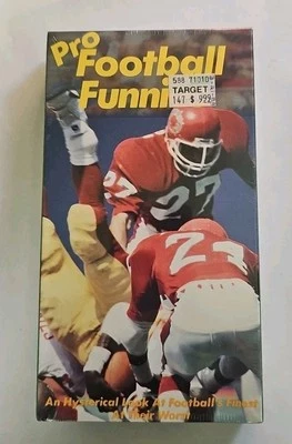 Pro Football Funnies VHS SEALED Halcyon Days Productions VTG  - Image 1 of 4