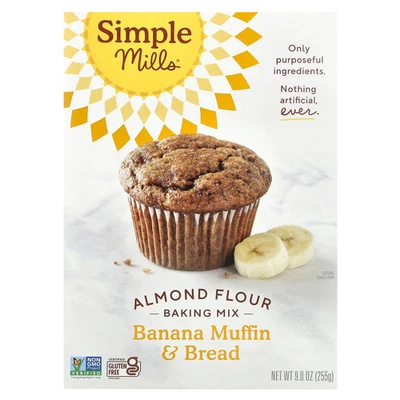 Almond Flour Baking Mix, Banana Muffin & Bread, 9 oz (255 g) - Image 1 of 3
