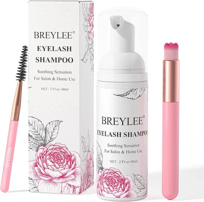 ‎BREYLEE Eyelash Extension Cleanser, BREYLEE Eyelash Shampoo Eyelash Extension Foam & Br
