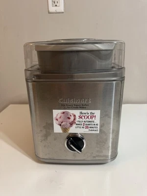 Cuisinart 冰淇淋机 2 夸脱冰淇淋 ICE-30BCP1 冷冻酸奶 Sorbet — 第 1/3 张图片