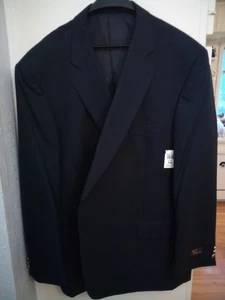 Herren Mallard Sportmantel Blazer $ 160 UVP Herren 54 L Wolle Marineblau Goldknöpfe Neu mit Etikett - Bild 1 von 14