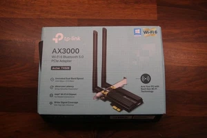 TP-Link Archer TX50E AX3000 Wi-Fi 6 Bluetooth 5.2 PCIe Adapter PC, Ultra-Low Lat - Zdjęcie 1 z 5