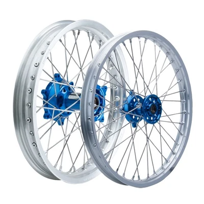 Tusk Impact Complete Front and Rear Wheel 1.60 x 21 / 2.15 x 19 Silver Foto 1 de 2