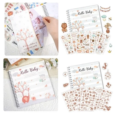 Gender Neutral Baby Memory Book Baby Scrapbook Album from Pregnancy to Age 1 - Image 1 of 4