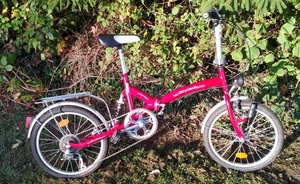 Bicycles 4U Folding Shimano RevoShift 6-Speed mudguards lights dyno panier - Picture 1 of 8