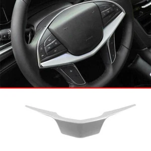 Matte Silver Steering Wheel U Type Cover Trim 1pc Fit For Cadillac XT5 2017~2022 - Imagen 1 de 5