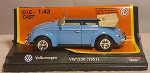 New Ray 1951 Volkswagen Blue Convertible 48489 1/43 - Picture 1 of 6