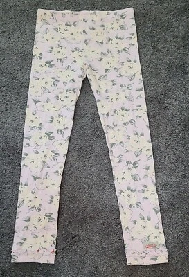 Pantalones Naartjie Niñas XXXL Rosa Floral Rosas Volantes Talla 10 Foto 1 de 4