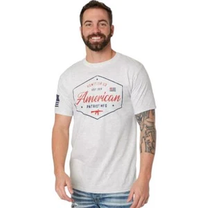 New Men's Howitzer American Badge Ash Grey Y2K Premium Tee T-Shirt S-4XL - Picture 1 of 3