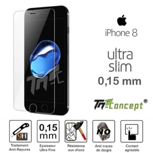 Apple iPhone 8 - Vitre de Protection Ultra Slim 0,15 mm - TM Concept® - Photo 1/5