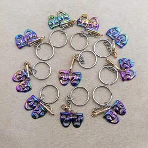 B7 Lot of 10 (Ten) Colorful Metal Theater keychains Promotion Gifts party favor - Picture 1 of 7