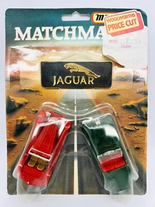 Matchbox International Matchmates 22 Jaguar XK120 green, & Jaguar SS100 red moc! - Picture 1 of 3