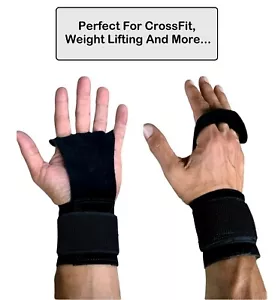 Workout Gloves Weight Lifting WOD Gym Crossfit Training Wraps Exercise Fitness - Picture 1 of 10