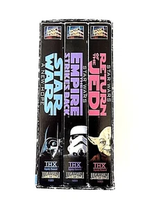 Star Wars Trilogy 1995 VHS 3-Tape Boxed Set Empire Strikes Back Return of Jedi - Imagen 1 de 9