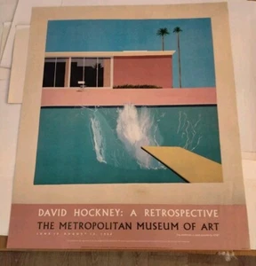 Vintage 1988~David Hockney~Retrospective~Metropolitan Museum Of Art Lithograph - Picture 1 of 7