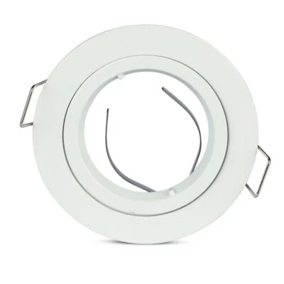 V-TAC VT-774 Portafaretto led da incasso in alluminio rotondo colore bianco per  - Immagine 1 di 4