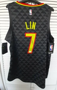 JSA COA Jeremy Lin Signed Autograph NWT Adidas Swingman Atlanta Hawks Jersey - Picture 1 of 12
