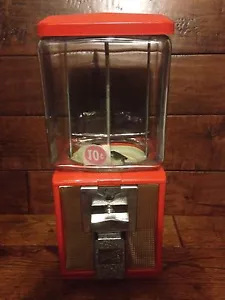 Vintage Glas Northwestern Modell 60 TEN CENT Nuss Kaugummi Antik Automat! - Bild 1 von 5