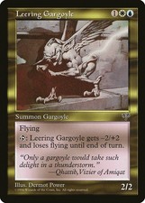 Leering Gargoyle Mirage MP MTG