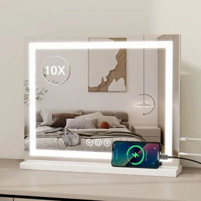 ELECWISH Hollywood Makeup Mirror 50*40 LED Lighted Dressing Table Mirror w/USB