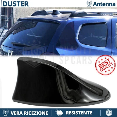 Antenna PINNA DI SQUALO Nera PER DACIA DUSTER Ricezione Radio AM-FM-DAB+ Auto - Immagine 1 di 4