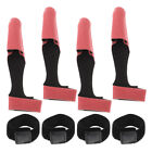 4er Set Angelruten Schutzhüllen 7ft - Rote Radabdeckung - Stab Socke Rutenhüllen