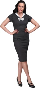 Collectif «CLAIR MINI LUNARES» Vintage Puntos Vestido VESTIDO LÁPIZ Rockabilly - Imagen 1 de 4