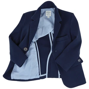 NWT Carrément Beau Boy's Navy Blue Jacket Blazer Size 12 - Picture 1 of 8