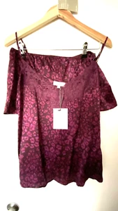 Lace Camisole and shorts set NEW 100% silk pink tiger size Medium RRP£120 - Picture 1 of 4