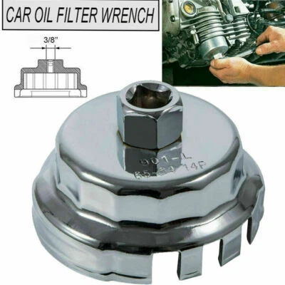 Herramienta de taza de carcasa removedor de llave de filtro de aceite de acero para Toyota Lexus 2,5 L/5,7 L Foto 1 de 4