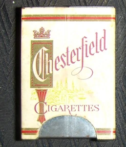 Vintage Chesterfield Cigarettes Metal Slide Pocket Ashtray excellent condition - Picture 1 of 4