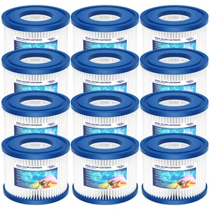 12 Pack Type VI Hot Tub SPA Pool Filter Cartridges For Coleman Saluspa Lay-Z-Spa - Picture 1 of 8