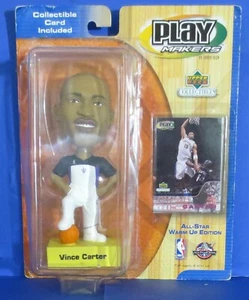 2001 Upper Deck PlayMakers Vince Carter Bobblehead All-Star edición de calentamiento - Imagen 1 de 2