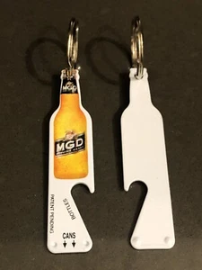 Porte-clés vintage MGD Miller véritable draft bière ouvre bouteille et canette NOS rare ! - Photo 1/4