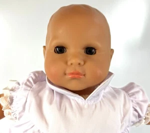Lissi Puppe Vinyl 2018 Sleep Eye 20 inch White Dress Realistic Vinyl Baby Doll - Picture 1 of 14