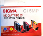Multipack kompatibel f&#252;r CANON CLI-8C -8M -8Y Cyan magenta yellow SIGMA C15MP