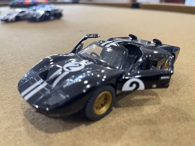 1966 Ford FT40 MKII Diecast Model Toy Car 1:32 Scale Welly Burago Black GOLD NEW - Image 1 of 4