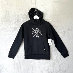 LIV Outdoor Boys Hoodie Medium (10/12) Black Camp Elements - Picture 1 of 11