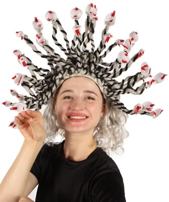 Peluca serpiente HPO adulto unisex mitología griega Medusa Gorgo, varios colores, HW-6956 Foto 1 de 4