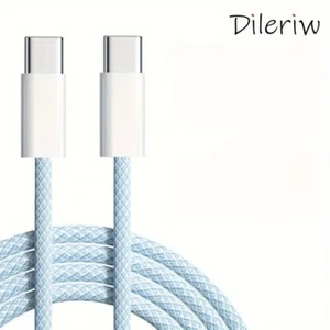 Paquete de 5 cargadores rápidos PD60W compatibles con cable trenzado tipo c para iPhone 15/16 - Imagen 1 de 18