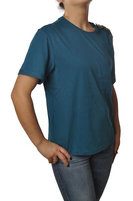 Футболка con spilla для женщины Patrizia Pepe вырезать его 0 цвет зеленый - Изображение 1 из 4