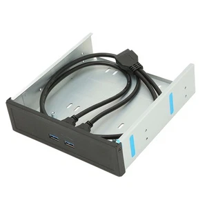 USB3.0-Hub-Frontpanel 5 25 Zoll 2 USB-Anschlüsse 19-polig 5 Gbit/s Optisches NTS - Afbeelding 1 van 23