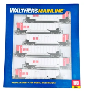 910-55901 Walthers HO 1/87 Kansas City Power & Light 50' Bethgon Coal 6-Car Set - Picture 1 of 2